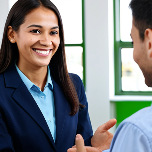 Home 6 School Social Worker Interview Preparation**
"A professional school social worker, fully clothed in a modest business casual outfit, confidently smiling during a mock interview in a bright office setting, appropriate attire, safe for work, perfect anatomy, natural proportions, family-friendly, professional setting, well-formed hands, proper finger count, natural body proportions, high quality"
**